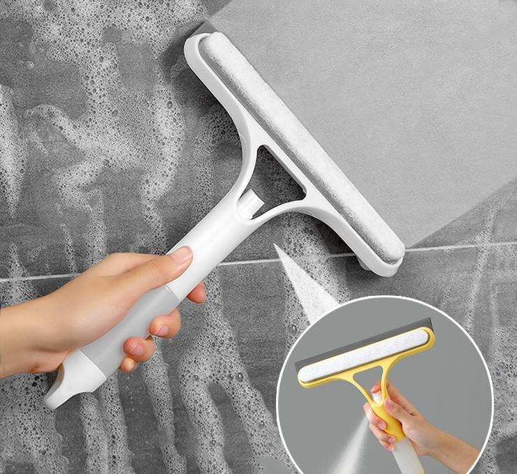 3-in-1 Window Wiper with Spray Bottle