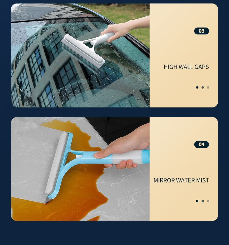 3-in-1 Window Wiper with Spray Bottle