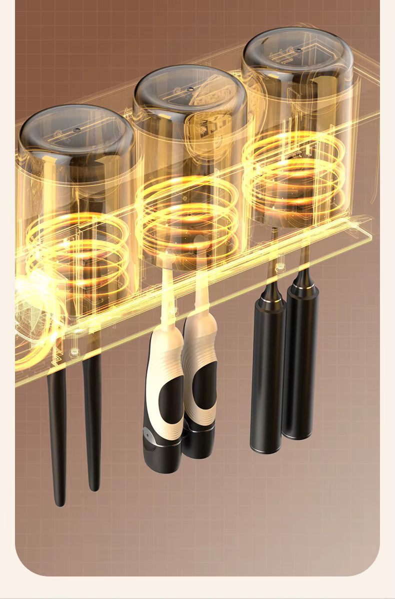 Multi-functional Wall Mounted Toothbrush Holder