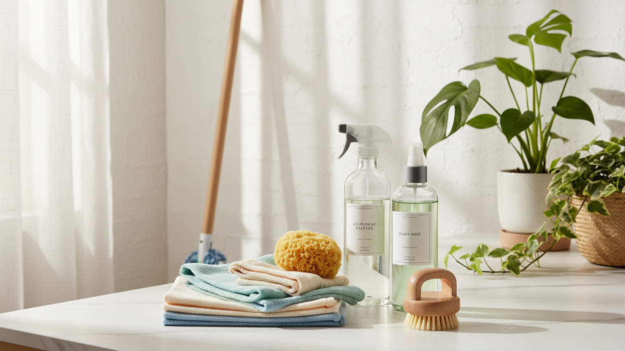 make smooth landing image for household chore items and page pic should attract consumers instantly 