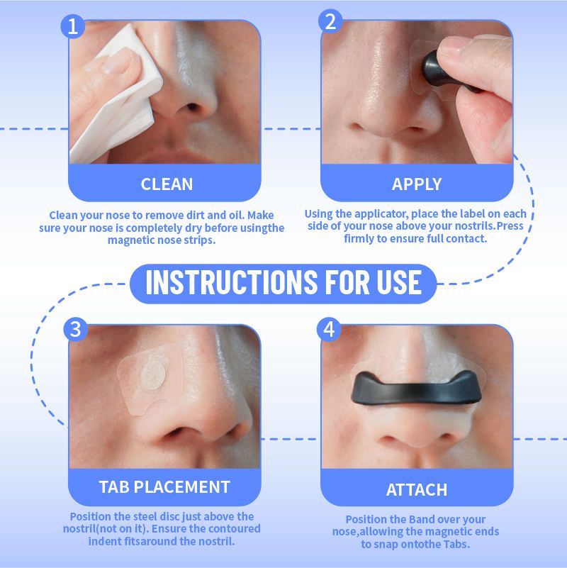 Magnetic Nasal Breathing Strips