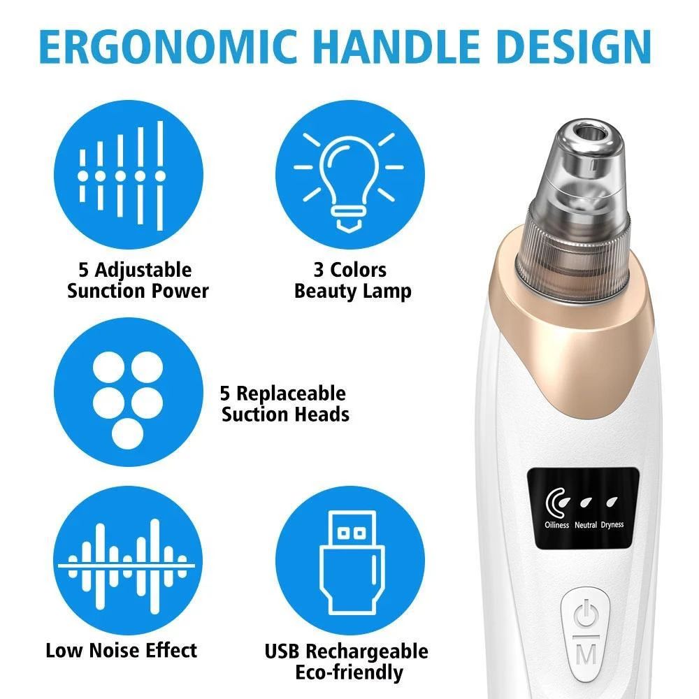 Rechargeable Blackhead Suction Tool