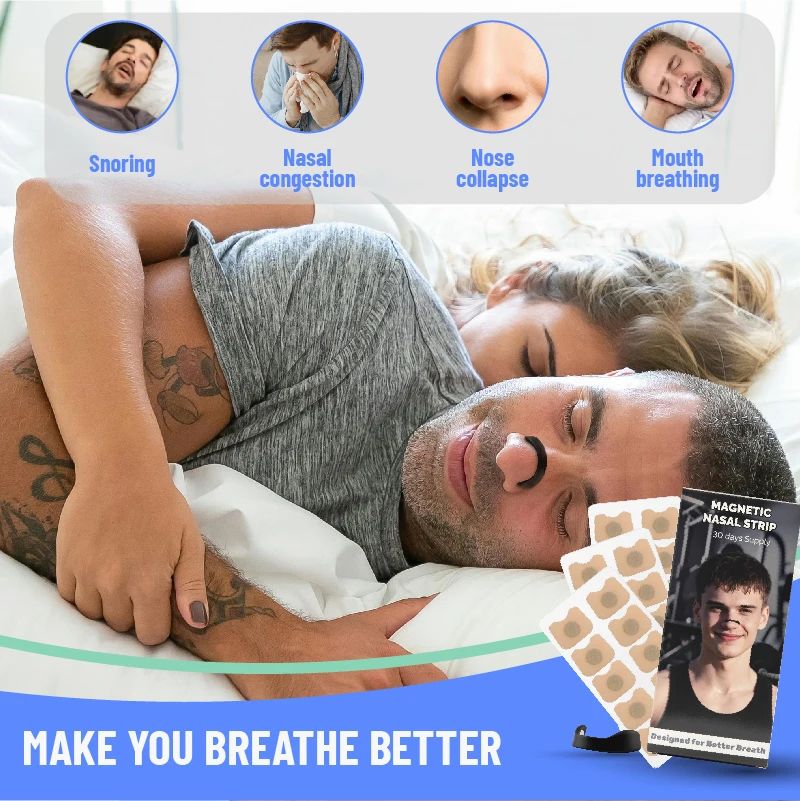 Magnetic Nasal Breathing Strips